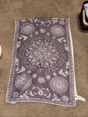 Yogitoes with Skidless Technology Mandela Yoga Towel - Purple Mandala Design